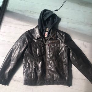 Men’s Levi’s leather wool lined jacket